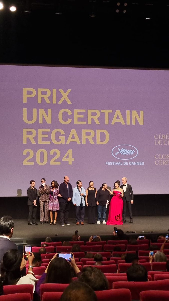 فيلم #نورة يحصل على التنويه الخاص من لجنة تحكيم مسابقة "نظرة ما" خلال حفل توزيع الجوائز المقام ضمن فعاليات الدورة 77.