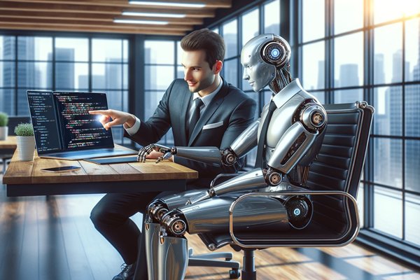 AI 💻: Revolutionizing coding with unparalleled power and efficiency. 💠Experience the future of programming! 
#AI #coding 
#ArtificialIntelligence 
#programming #codinglife