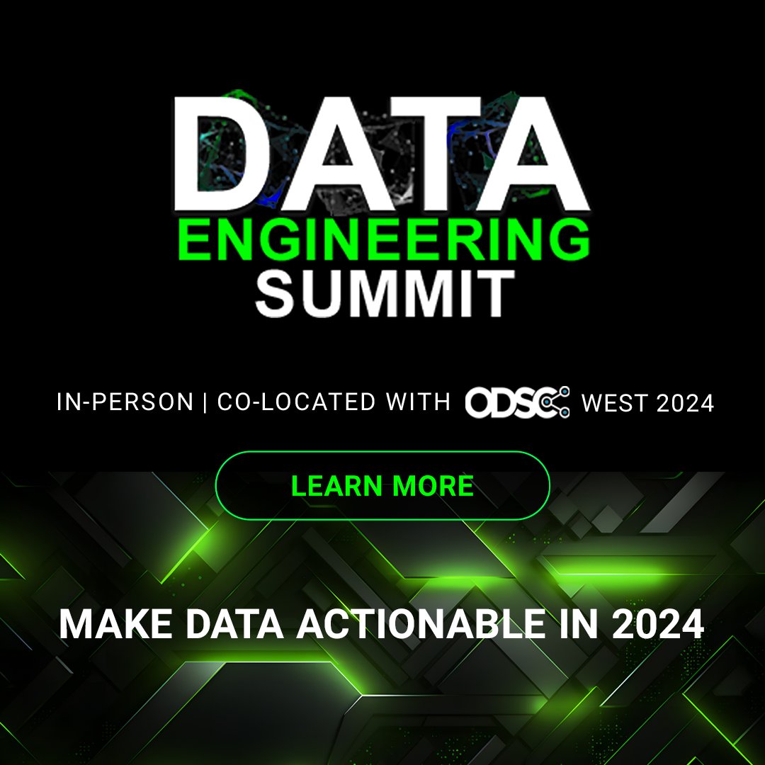 We’re excited to announce that the Data Engineering Summit will be coming to West 2024 this October. Join us there to discover the latest trends, techniques, and tools in data engineering from experts, practitioners, and thought leaders. Learn more here: hubs.ly/Q02ypCYF0