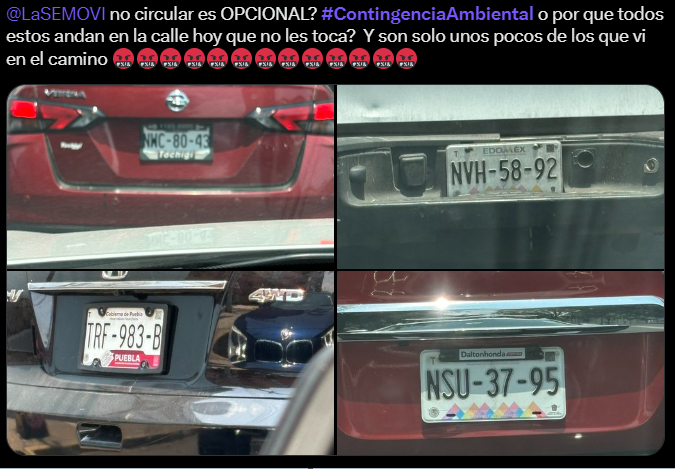 Nitsuga2486's tweet photo. cuando no sabes como funciona el tema de las placas pero a huevo quieres hacer pedo jajaja #ContingenciaAmbiental https://t.co/5FL4gQxPpo