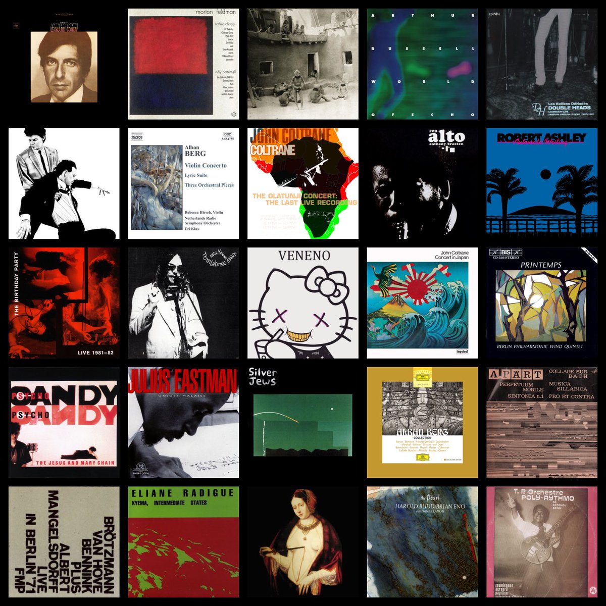 HHT_Harry's tweet photo. Topster season is apparently starting again, something I’ve directly protested against so my participation in it would make me a hypocrite. In spite of that though, here are 25 of my favorite albums ever made. https://t.co/ZLkDpYtmco