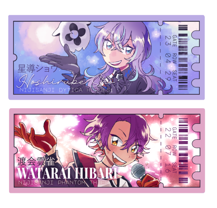 saltcheee's tweet photo. fake tickets for my favorite singers lol https://t.co/4qIv9jgr17
