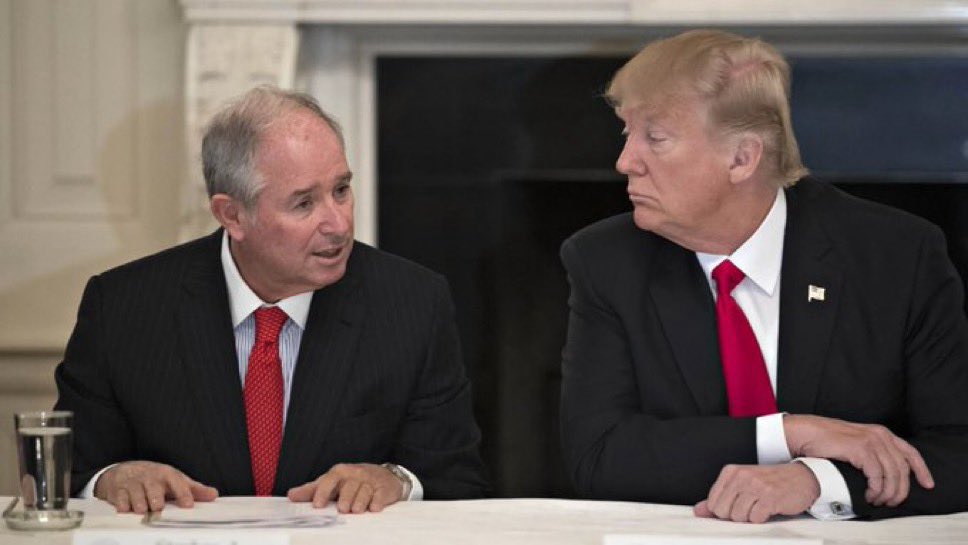 BREAKING: Blackstone CEO Steve Schwarzman has just endorsed Donald Trump for President of the United States and says he plans to donate to his campaign.