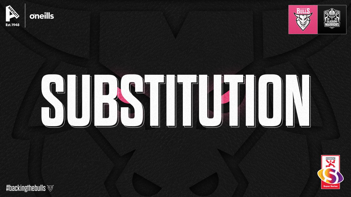 49’ | Substitutions for The Bulls. ON Fergus Johnston Mason Cullen Alex McGuire OFF Reiss Cullen Thomas Glendinning James Malcolm 10-17 #backingthebulls | #FOSROCSuperSeries