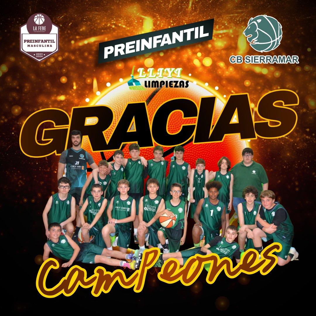 sierramarcb's tweet photo. 🏆 CAMPEONES. Un triplazo de Juan Gabriel en la última posesión nos da la victoria frente a @cbsantomera 

Gracias y Enhorabuena 🦁 ☄️💪💚 

#SomosSierraMar #lafede #baloncesto #baloncestomurcia #baloncestomurciano #categoriasinferiores #basket #diadepartido https://t.co/W7M01uPZBr