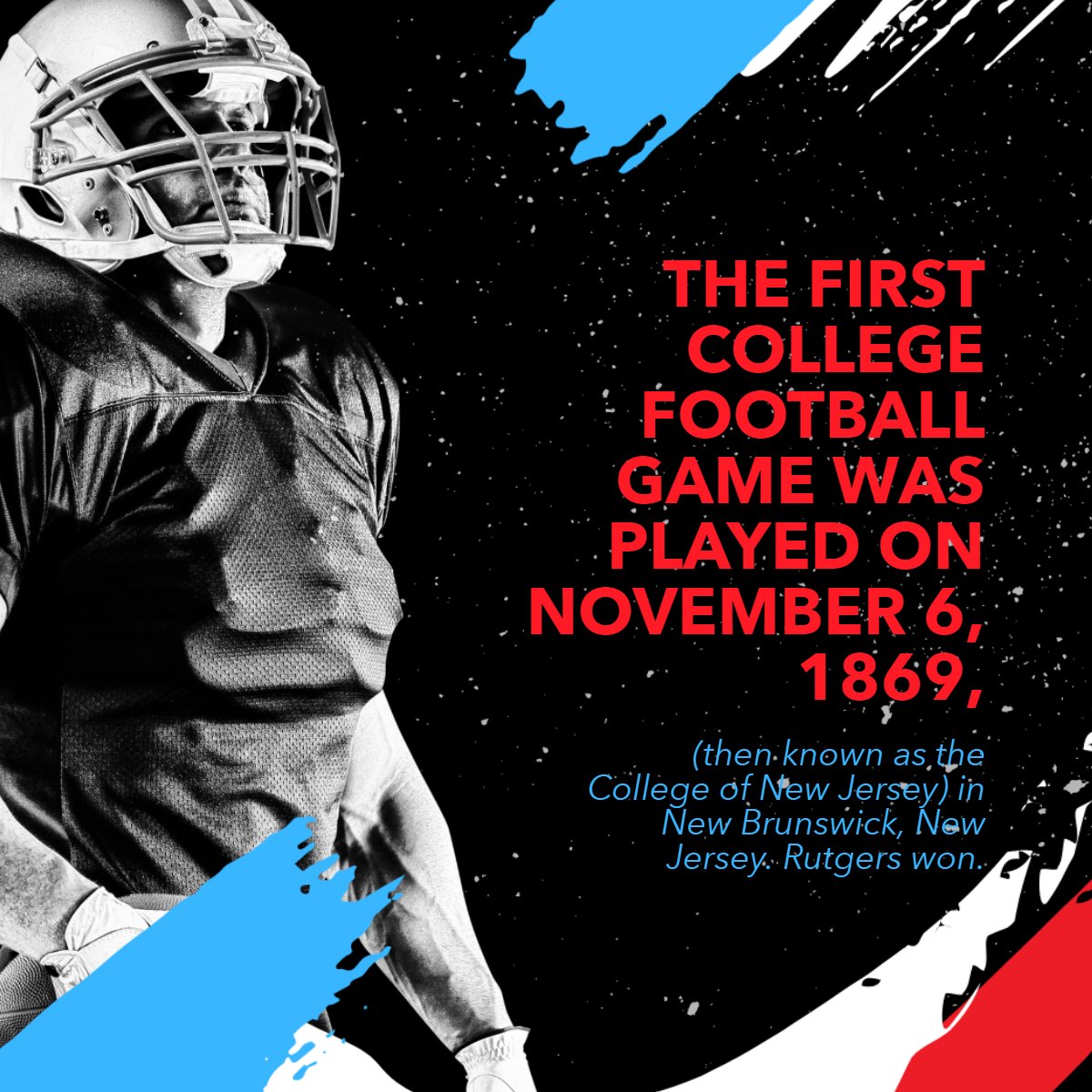 Do you like football?

Here's an interesting fact for you. 

#factsoftheday #funfact #didyouknowfacts #collegefootball