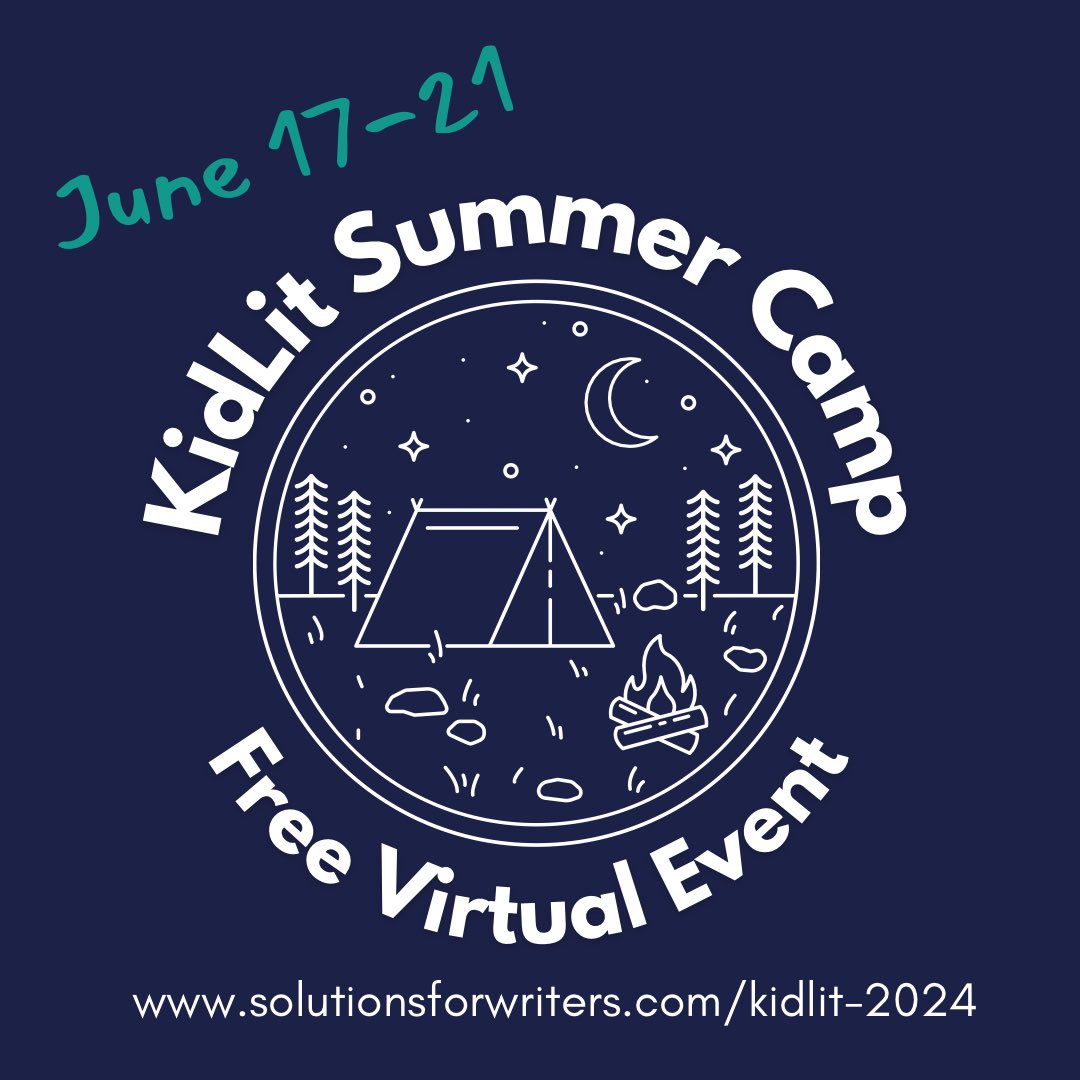 KidLit Summer Camp is back! Join us for this free event running June 17-21. #kidlit ☀️📚✍️
