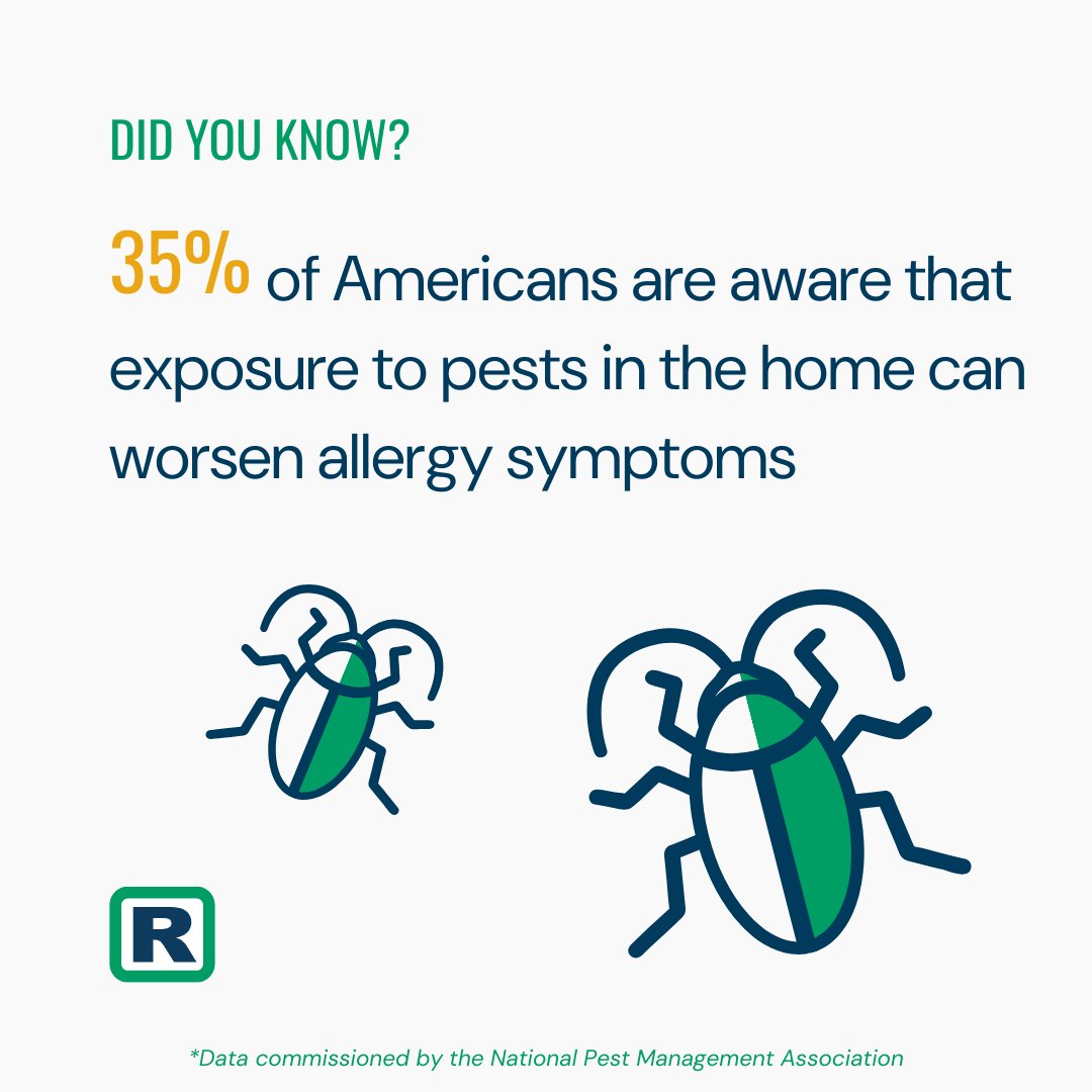 Interesting fact on pests and allergies from @nationalpestmgt #RottlerPestSolutions #NPMA #PestWorld #AsthmaAwarenessMonth