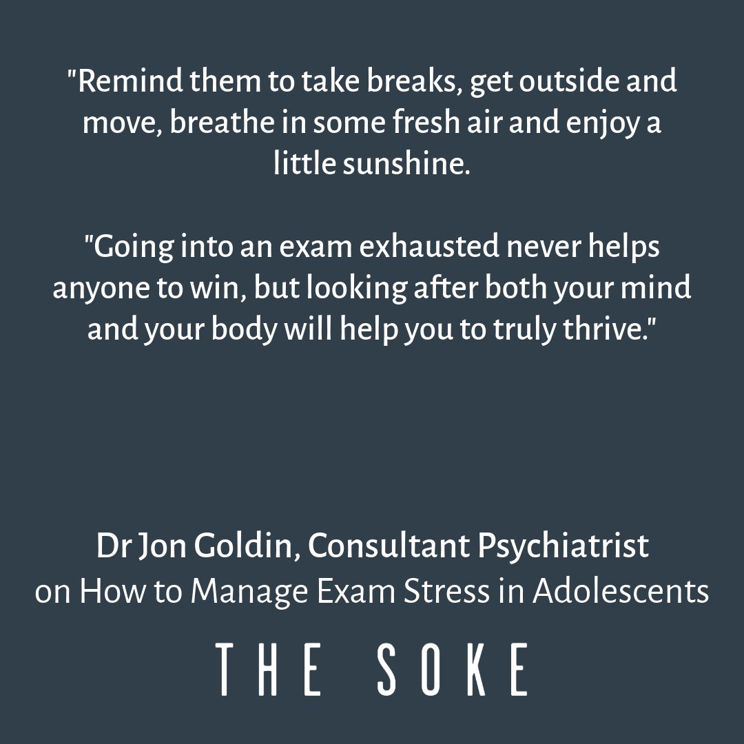 If your children are experiencing exam stress or anxiety, how can you help? @DrJonGoldin, Consultant #Psychiatrist at The Soke in Chelsea, knows coping strategies. To make an appointment get in touch. T: 020 7139 5051 E: reception@thesoke.uk W: thesoke.uk/contact