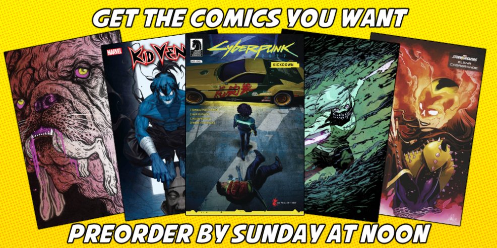 This week's preorders are up! No DC this week, but plenty of other cools books along with new Magic and Pokemon sets!

shop.thecomicsplace.com/pages/weekly-p…