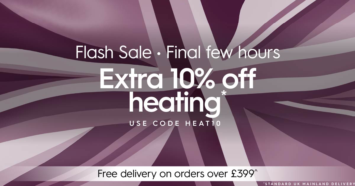 ⏰ Last chance! Our #FlashSale is almost at an end... 🌡️ Save an extra 10% on selected heating with #DiscountCode HEAT10 bit.ly/4bwyZwl