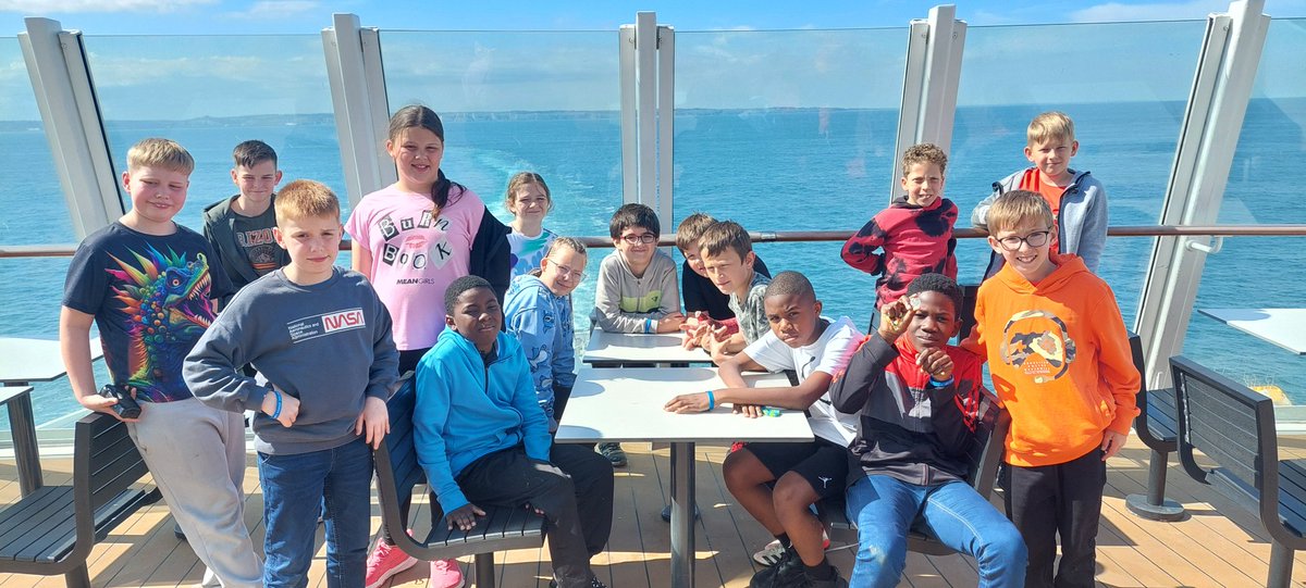 Year 6 enjoying a smooth crossing across the Channel to France 🇫🇷  #enjoyment #unity  #pioneerpromise