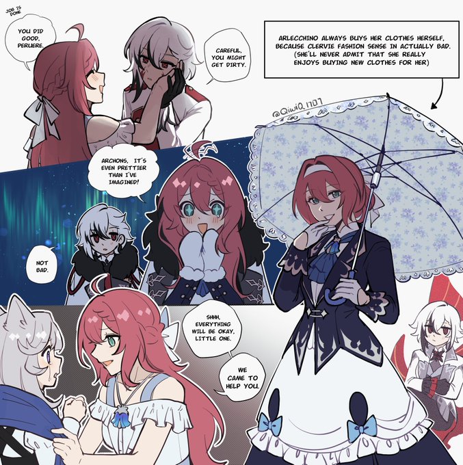 AU in which Clervie didn't die and she directs the House of the Hearth together with Arlecchino. PART 2

#Arlecchino #Clervie #GenshinImpact #原神 