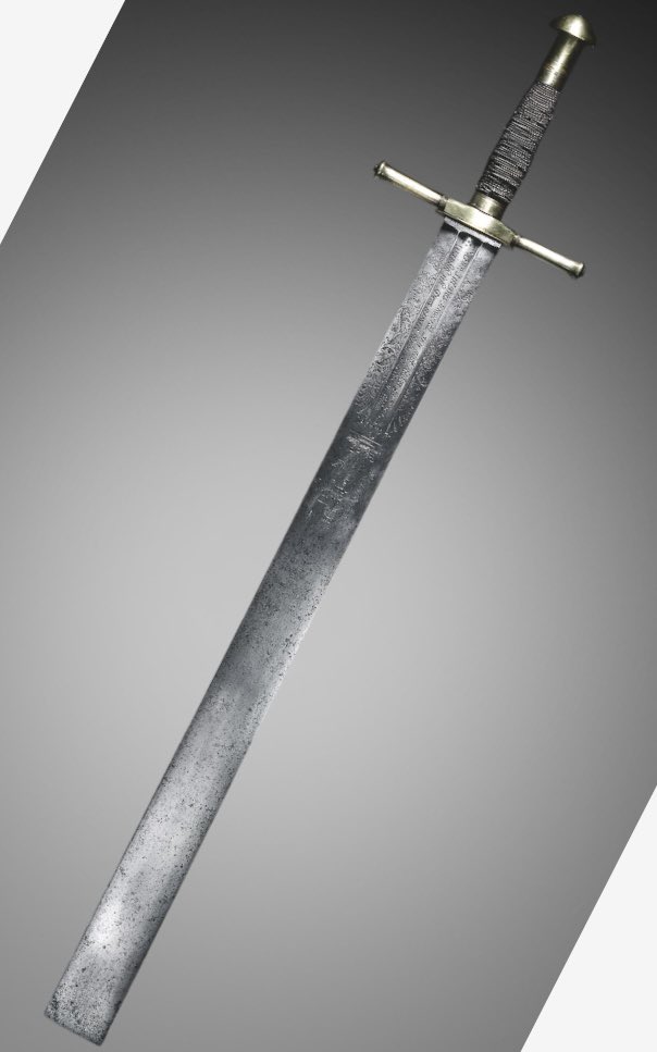 The inscription on this 17th-century sword reads: 'When I raise this sword, so I wish that this poor sinner will receive eternal life.' It displays a better understanding of Christian forgiveness than most people now.