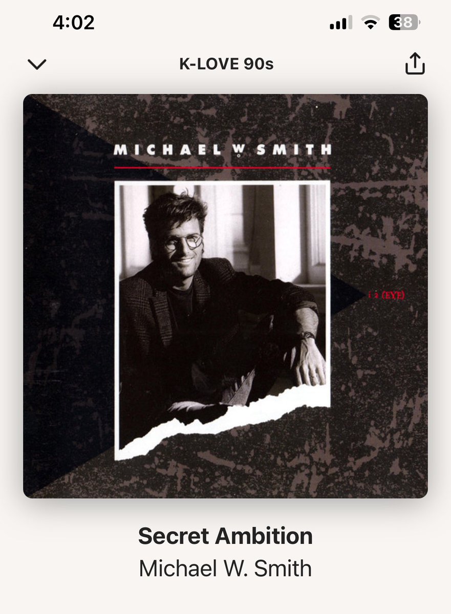 lacrossedad7609's tweet image. @KLOVERadio you need to move this  Smitty song back to the 80’s channel…NOT 90’s. Thanks! 😎 #michaelwsmith #KLOVE