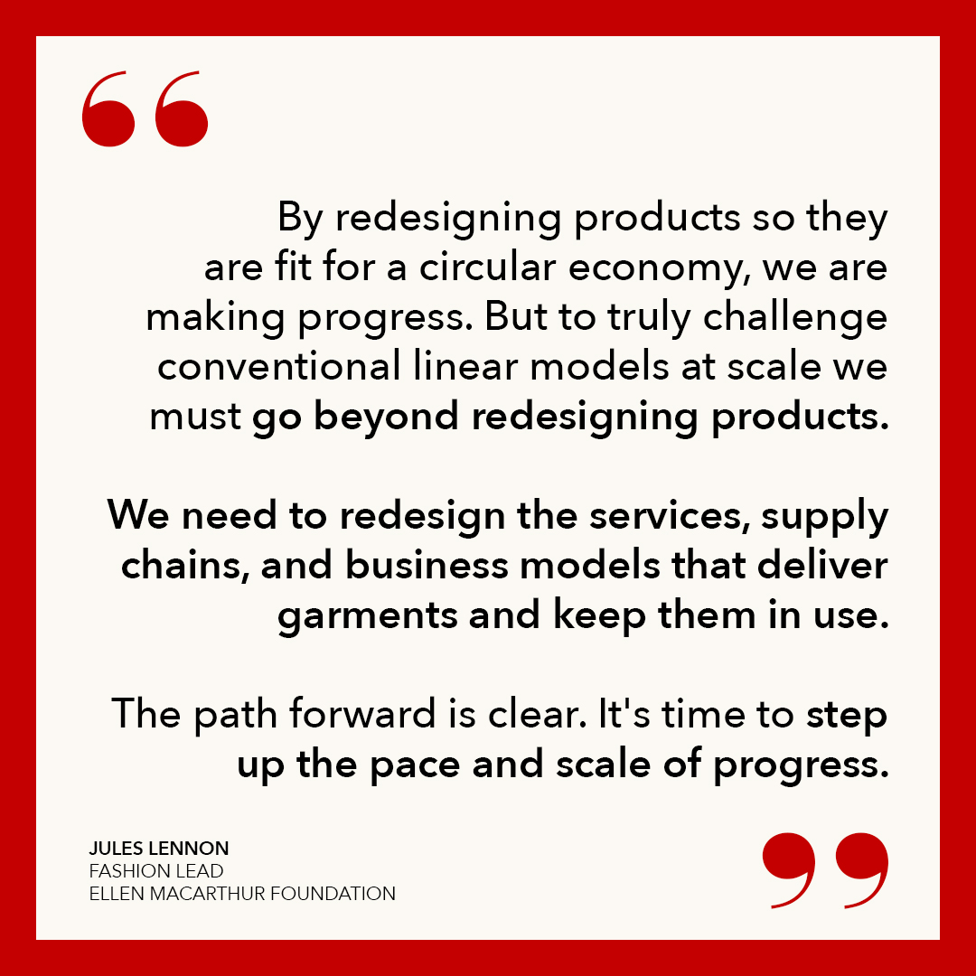 TheDFLGroup's tweet photo. A handful of leading fashion brands have recently committed to exploring ways to make money without making new clothes as part of a new initiative called "The Fashion ReModel" by the Ellen MacArthur Foundation. 👕👏

🔗To learn more, check out this story: https://t.co/XBX5YGj1sL https://t.co/CWsIFEsAJQ