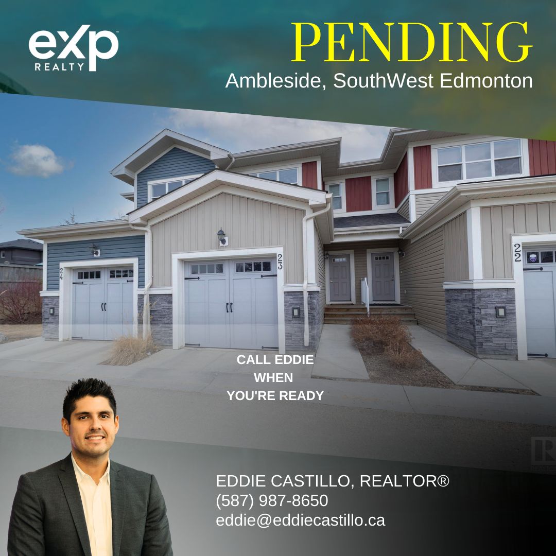 Pending in #Ambleside⭐⭐⭐⭐⭐ 

#swedmonton #windermere #smartmoney #investors #realestateinvesting #downsizing #yegrealestate #edmontonrealtor #edmonton #yeg #alberta #yeglocal #yeggers #yeghomes  #exp #exploreedmonton #newhomebuyer #exprealty #top50canada #yegre