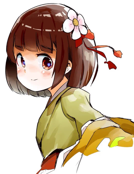  ふふふ、この元絵を極限までドット絵っぽくしてみました 