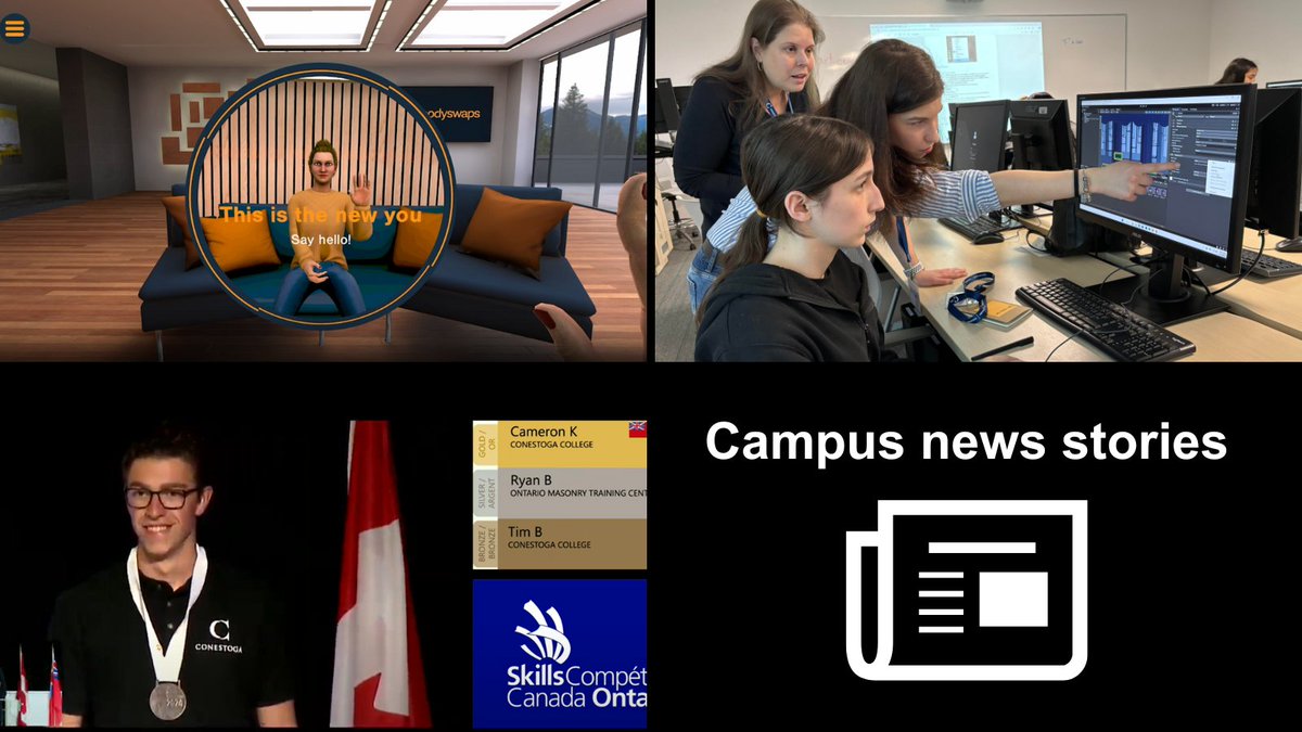 This week at Conestoga: Inaugural Girls in Gaming event introduced youth to game art and design, Conestoga students win 10 medals at Skills Ontario Competition and more. To read our campus news stories, visit ow.ly/TRqa50RSCQr.