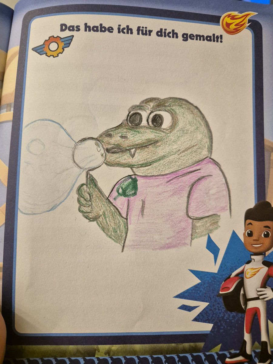 Kids from my sons playschool love the coco 😬

Had to doodle one in a fren book