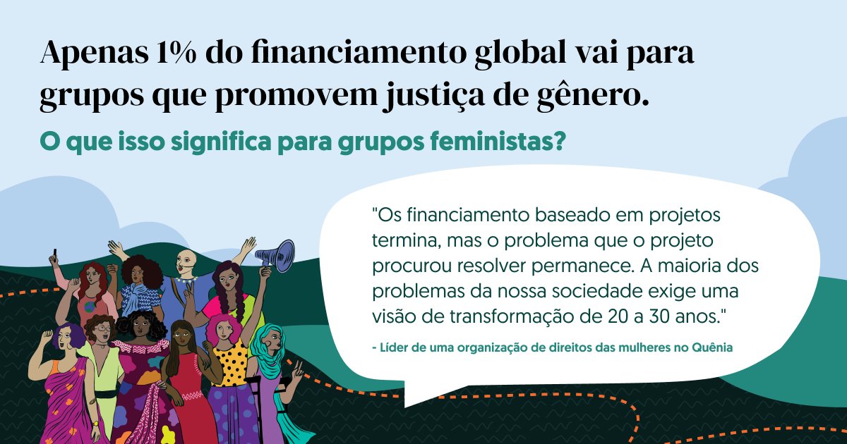 Os movimentos feministas estão clamando pelo fim de uma abordagem hierárquica e das dinâmicas de poder desiguais nas práticas de financiamento que sustentam princípios coloniais e patriarcais. ❤️ se você concorda. bit.ly/SMTM-FA24 #PrestaçãoDeContasFeminista