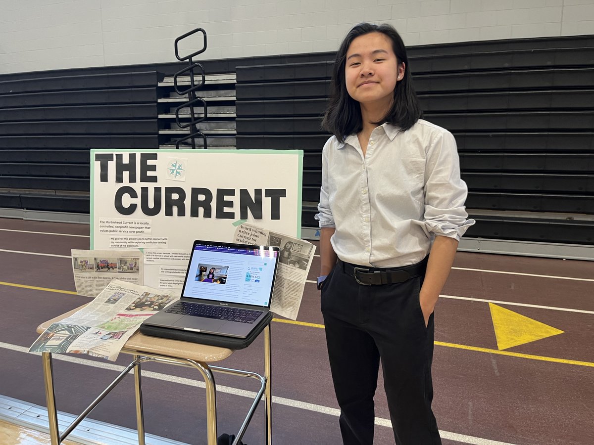 Nearly 200 MHS students displayed their Senior Projects today — a culmination of several weeks of hands-on work in the community. Current intern Max Arbo was there, talking to people about his time reporting and writing. Read our article on Senior Projects in the 5/29 edition.