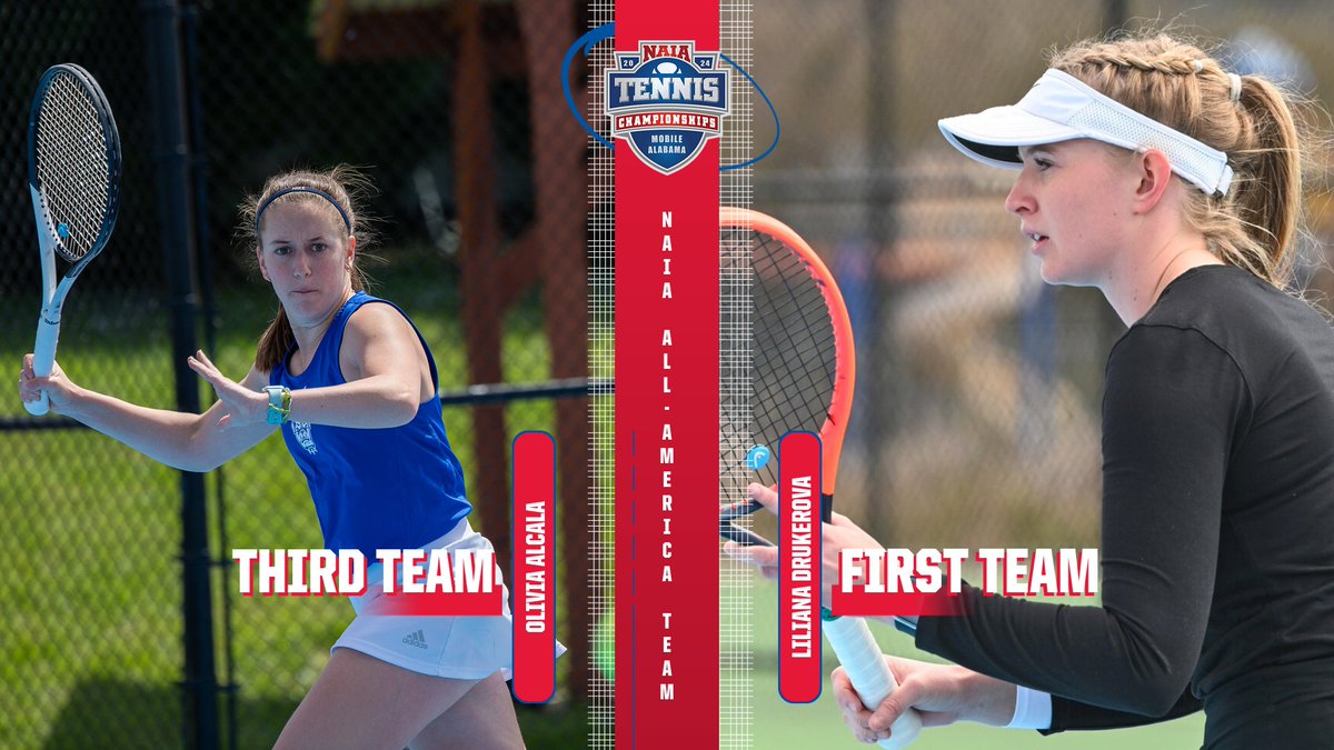 🏅ALL-AMERICANS🏅 

Liliana Drukerova of @UnionBulldogs and Olivia Alcala of @twbulldogs were named to the #NAIAWTennis All-America Team

➡️ bit.ly/3VeO5kU

#AACWTEN | #ProudToBeAAC