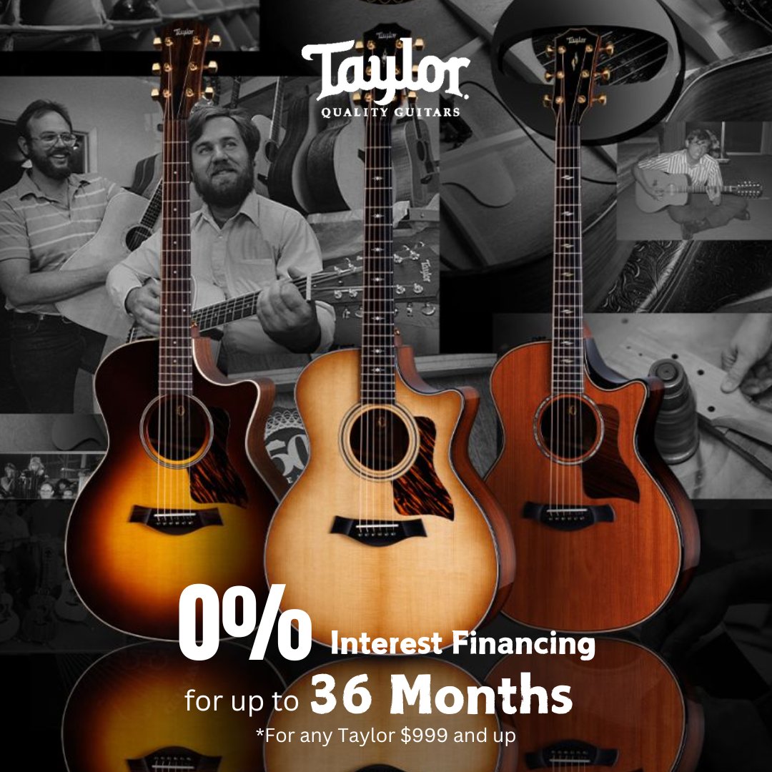 Take Home a Taylor Guitar for as low as $30 per month! 💥
-
SHOP TAYLOR GUITARS:  tinyurl.com/4em6vcfy
SHOP FINANCING:  tinyurl.com/4753cenx
-
#tayloratgeorges #taylorguitars #taylorguitar #acousticguitar #acousticguitars #georgesmusic #musiciansbuy #guitarplayers