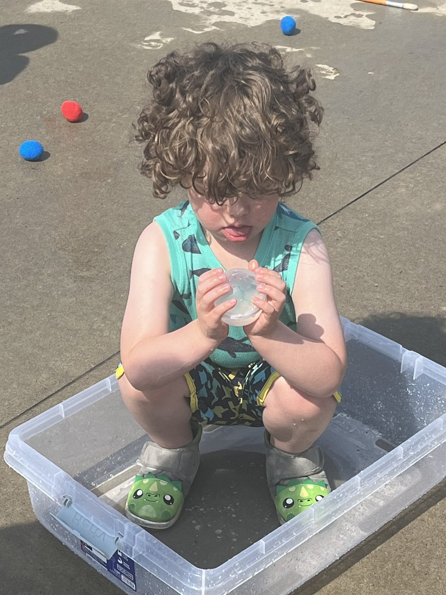 Water play day was a hit! The highlight? Watching the kids giggle and splash while sitting in the water bucket. Their joy was contagious, making it a perfect day of summer fun and laughter! #WeAreOtters #WeAreECC #ECC #SchoolFamily #OtterFamily #school #family