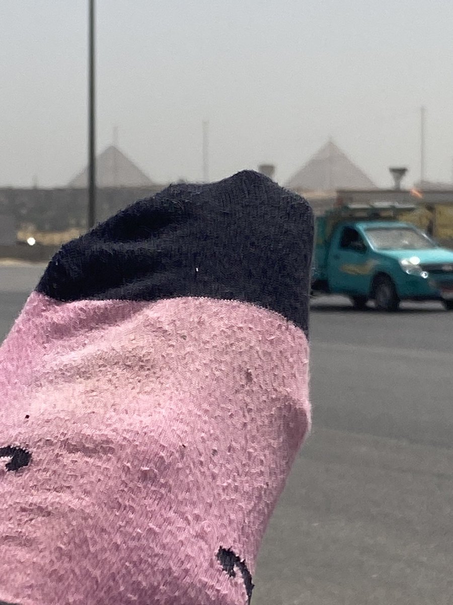 @nickisnpdx #pinksocks made it to #egypt #pyramids