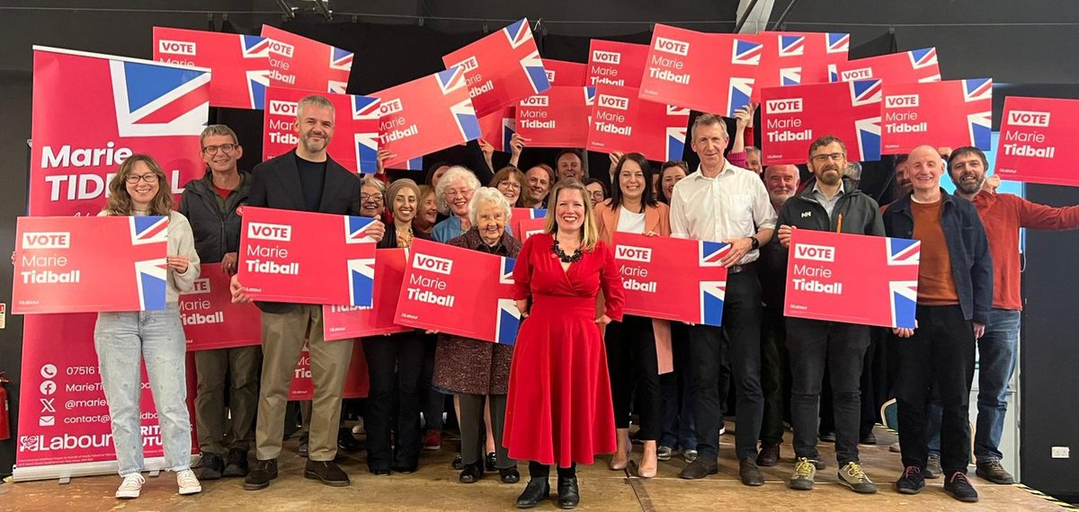 MarieTidball's tweet photo. Thrilled to have launched my campaign in Stocksbridge with our South Yorkshire Mayor  @olivercoppard , along with Shadow Ministers @DanJarvisMBE MP &amp; @Steph_Peacock MP. 

We only get a Labour government if we turn our constituency red. We'll carry on working hard for every vote. https://t.co/5ROoq54Tda