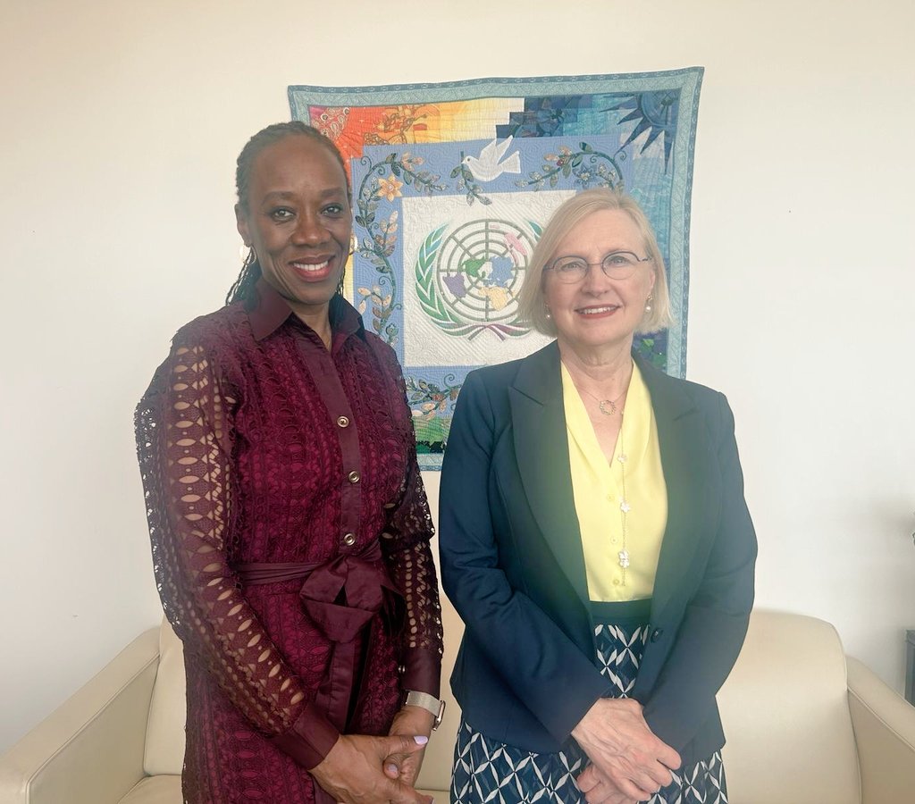 Productive discussion with ASG Ugochi Daniels @daniels_ugochi of @UNmigration on enhancing durable solutions for IDPs, migrant communities, and refugees. Looking forward to continued collaboration.