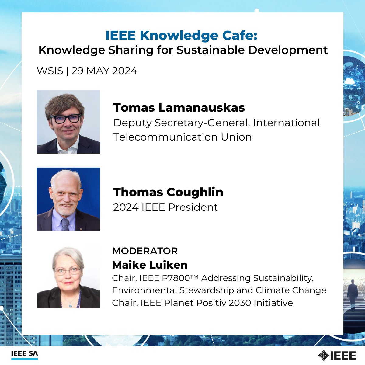 This Knowledge Cafe will explore the concept of Sustainability Commons, examining what they are, what is needed to establish and maintain them, and the potential impact they can have on society and the environment. Learn more: ieeesa.io/4bRXtjH