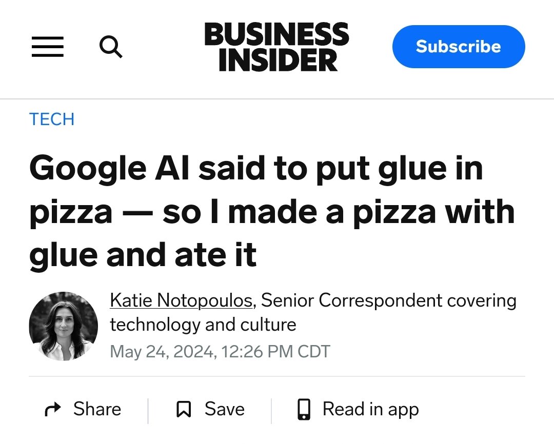 'We eat paste' is actually an inadvertently plausible answer to 'What the hell is going on at Business Insider and why do they keep publishing total nonsense?'