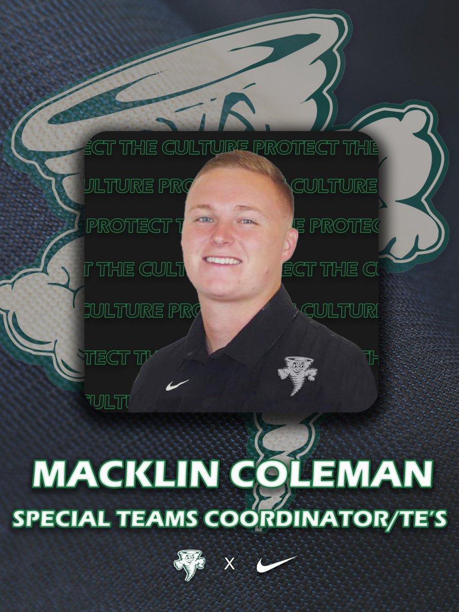 Lake Erie Storm Football (@lakeeriefb) on Twitter photo A huge welcome to the newest member of our staff!!! <a href="/CoachMacColeman/">Macklin Coleman</a> joins the Storm as the special teams coordinator and TE coach!
#PTC #RageOn A huge welcome to the newest member of our staff!!! <a href="/CoachMacColeman/">Macklin Coleman</a> joins the Storm as the special teams coordinator and TE coach!
#PTC #RageOn