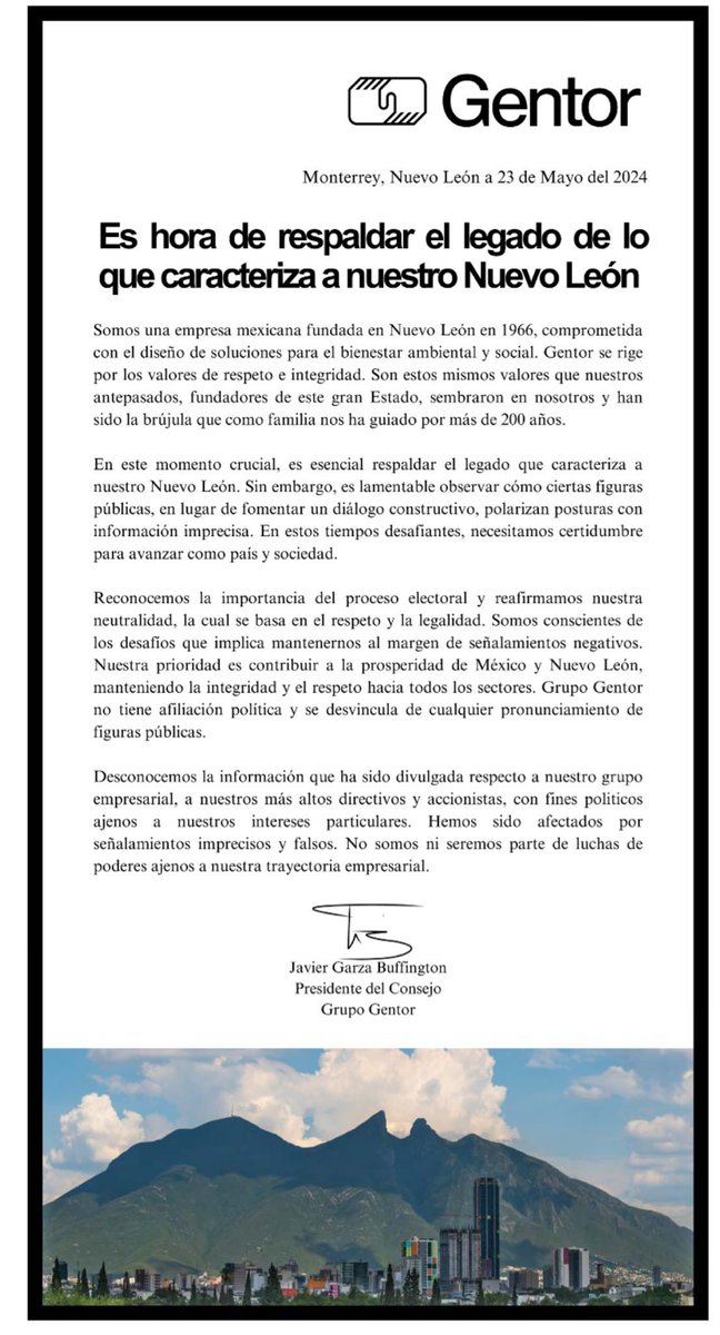 @samuel_garcias Todo México sabe que mientes, entre las propiedades que has adquirido este sexenio están las 17.6 hectáreas en San Pedro con valor mínimo de 700 millones. Dijiste que Grupo Gentor te lo donó… y Grupo Gentor te desmintió… corruptazo.