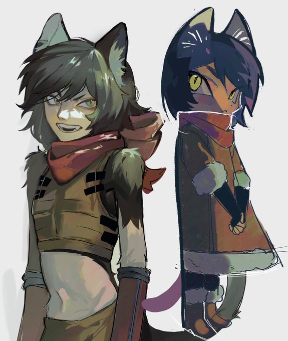 「2girls scarf」 illustration images(Latest)