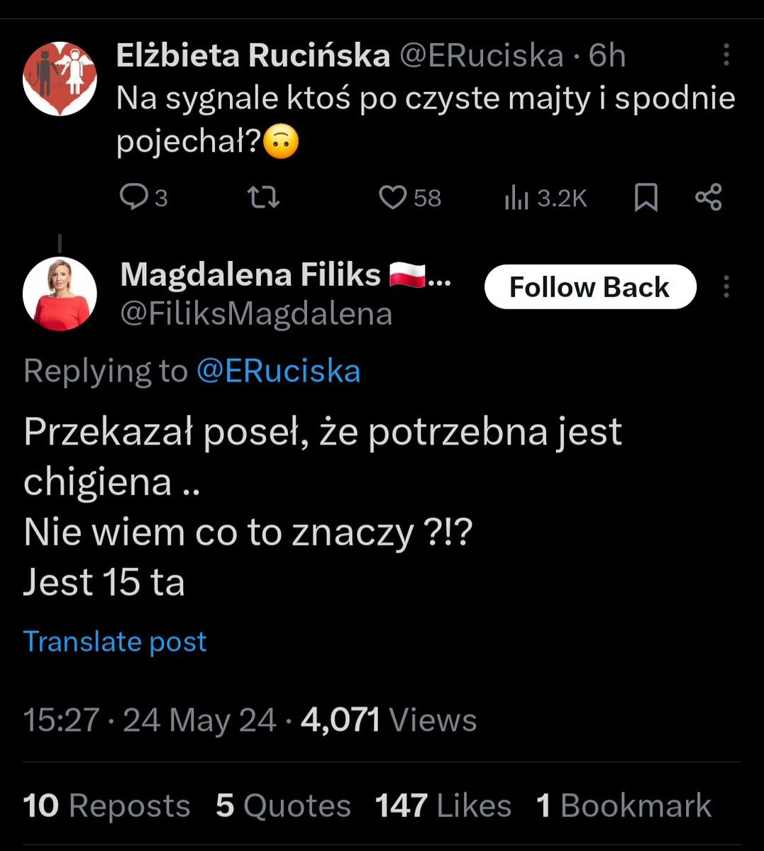 Zagłosuję na każdego, kto wprowadzi dla kandydatów na posłów testy z wiedzy ogólnej i języka polskiego. Oraz testy psychologiczne. A przed wejściem do pracy obowiązkowy alkomat. Bo od tego immuniuniu bez odpowiedzialności to się w żopach przewraca.