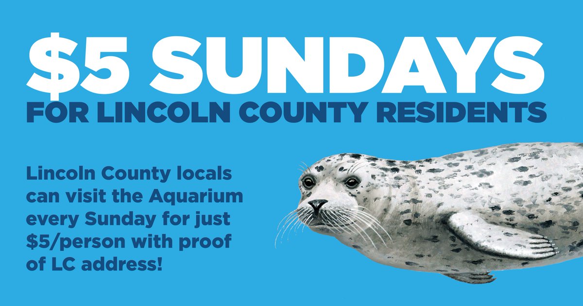 Making #weekendplans? Remember, Each Sunday, guests with proof of #LincolnCounty residency can enter the Aquarium for just $5/person.

Plan your visit at aquarium.org 💙

#lincolncountyoregon #oregoncoast #traveloregon #thepeoplescoast #oregoncoastaquarium