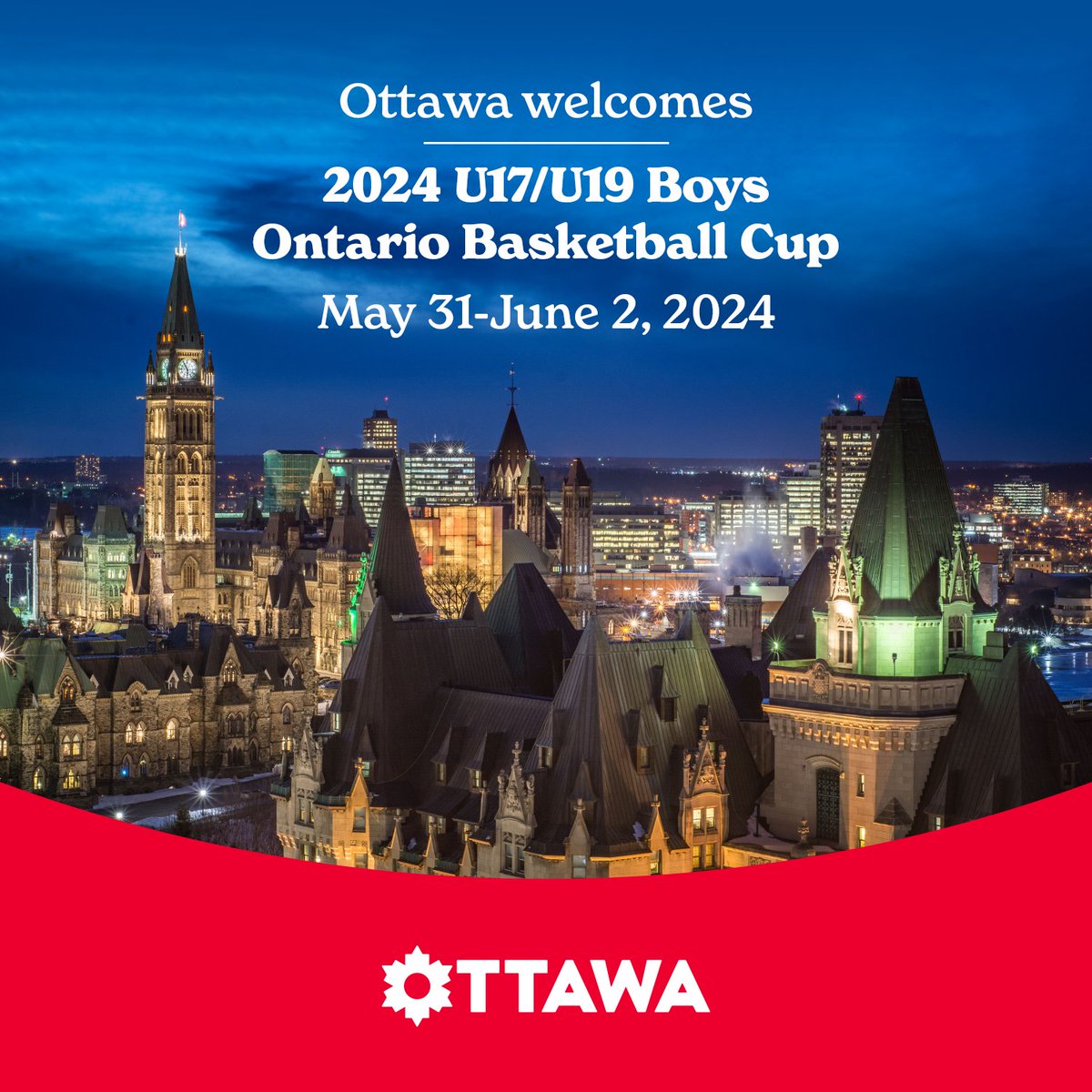 Hi, 2024 U17/U19 Boys Ontario Basketball Cup participants! 🏀 🤩 

Get ready for heart pumping attractions, vibrant arts and culture and restaurants with every kind of flavour here in the national capital region. 🌟

#MyOttawa #MeetOttawa #SportsinOttawa <a href="/OBABBall/">Ontario Basketball</a>