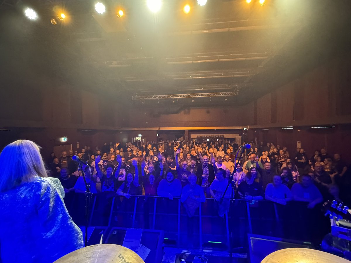 Well…. I’ll take that for a great evening. @melysmusic had a blast playing @MancAcademy Have a drummer’s eye view… Have a great gig @weddingpresent and thanks for inviting us along for the ride!