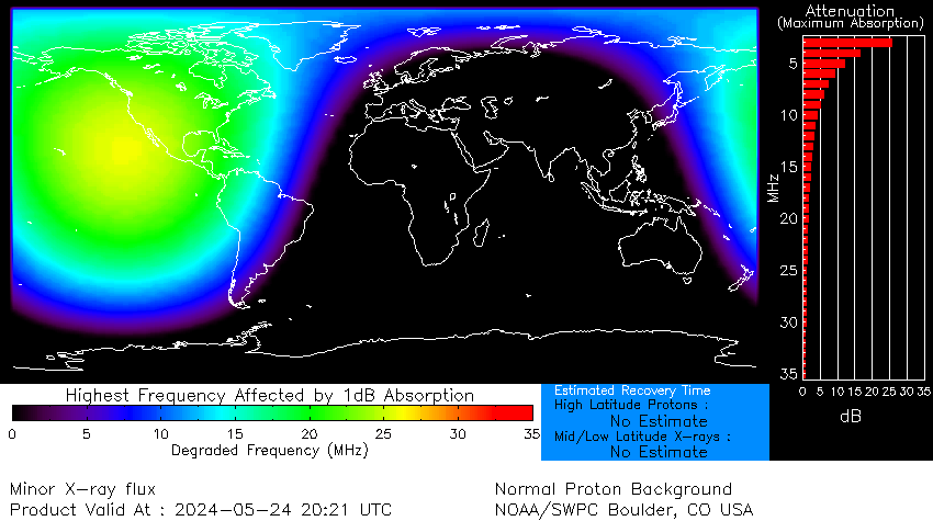 _SpaceWeather_'s tweet photo. Minor R1 radio blackout in progress (≥M1 - current: M1.35)
Follow live on https://t.co/3Xxrvc3cpA https://t.co/Z8pjxWJGqJ
