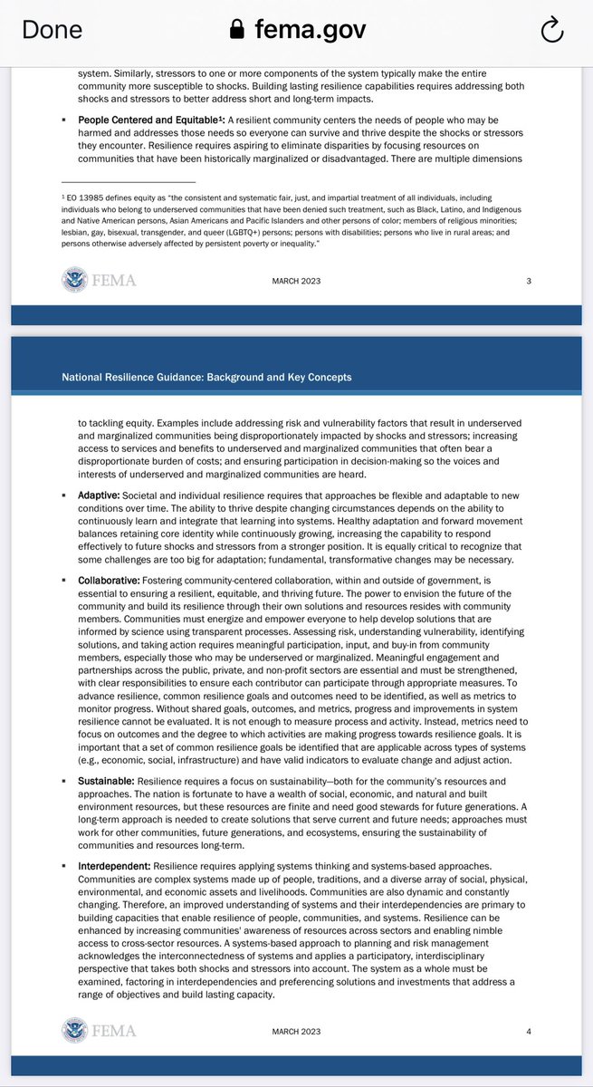 While we need to celebrate this non-ratification of the WHO’s treaty as a victory, WE ARE NOT OUT OF THE WOODS YET We still have to do away with both the Federal Plan and this monstrosity (see the🧵👇) from FEMA, which essentially do the same thing… x.com/iamlisalogan/s…