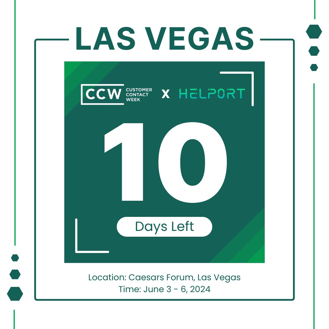 HelportAI's tweet photo. Meet us at CCW @CustContactWeek 2024 in Las Vegas to learn more about how we use AI to enhance business communications! See you at Booth #1312!🤖📞 #CCW2024 #BusinessCommunication #LasVegas #HelportAI https://t.co/n1mhbYvuVI