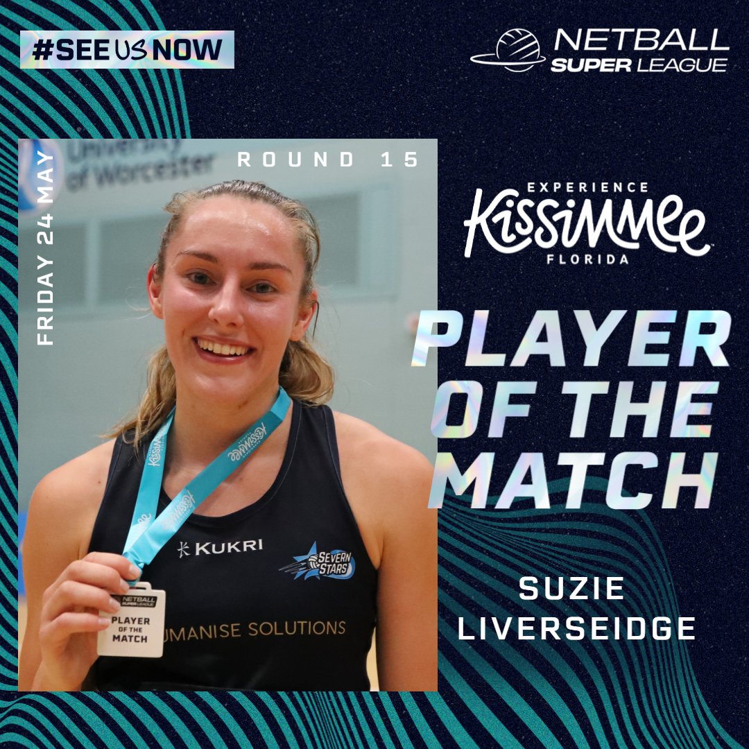 🔎Search: What is the definition of impact?
📊Results: Suzie Liverseidge

It was a @Kissimmee Player of the Match performance from @suzieliverseidg who's 14 centre pass receives, 8 feeds & shooting confidence aided her side to a resounding victory tonight 🏅

#NSL2024 | #SeeUsNow