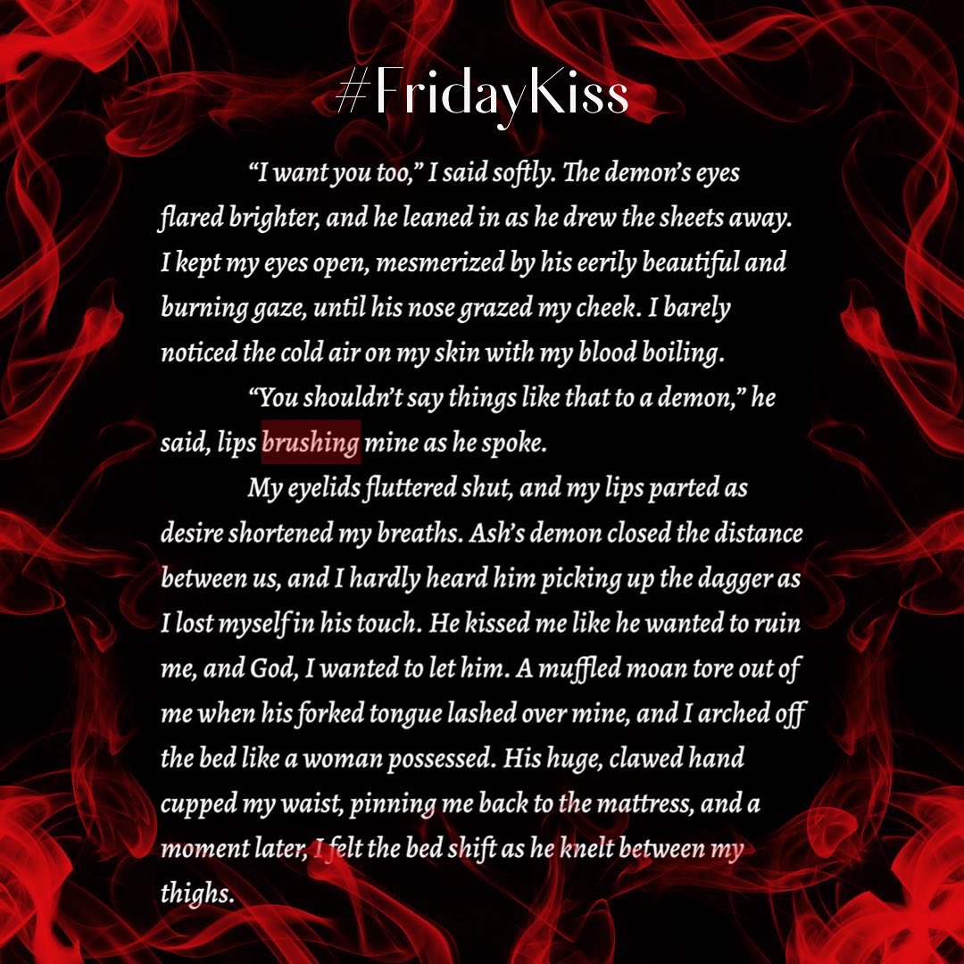 A little steamy #fridaykiss from HIS FOREVERMORE when Blaise meets Ash’s demon in a very charged dream.

Check out the series (first book free!) here: mybook.to/UnexpectedBooks