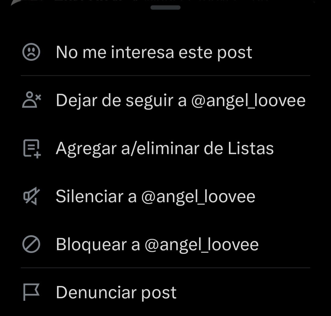 GAMARU323's tweet photo. @angel_loovee En las publicaciones en los 3 puntos das clic y le das no me interesa y el algoritmo poco a poco deja de mostrarte esas publicaciones https://t.co/svGh29EAkd