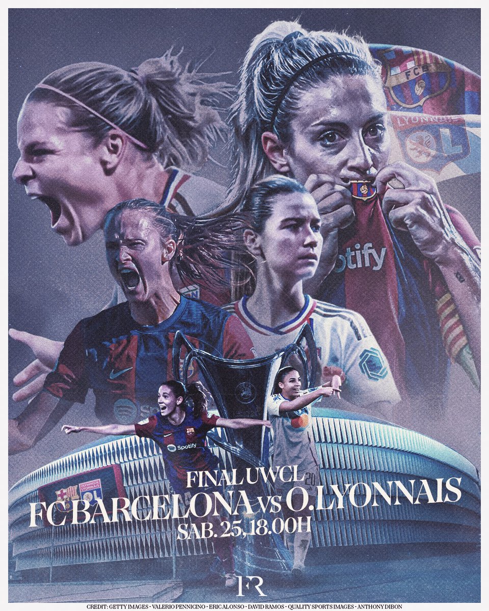 ediitssfr's tweet photo. ⚔️ FC Barcelona - Olympique Lyonnais.

📢 ROUND 3

#uwclfinal🏆

📸 Getty Images https://t.co/IbBsMaxrLN