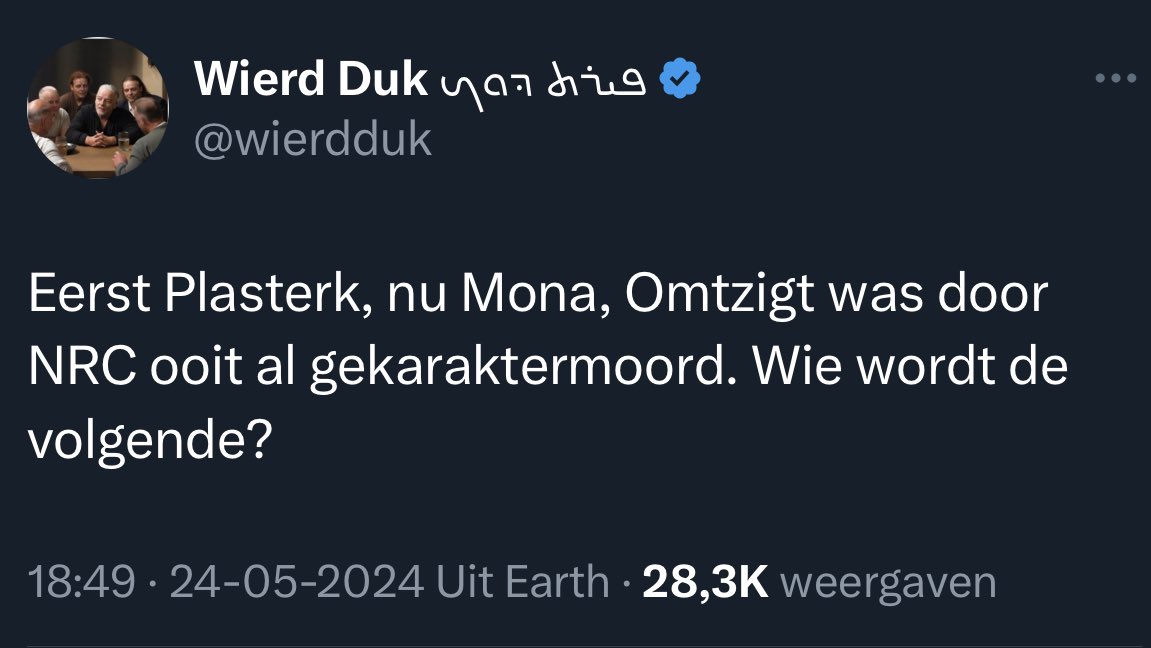 Kaag, Halsema, Timmermans, Jetten e.a zijn door uiterst rechts gedemoniseerd omdat ze links waren of een andere mening hadden. Wierd Duk bleef stil, sterker nog, hij en de Telegraaf waren de mede aanstichters. Hij beschuldigt journalisten die wel hun werk doen van karaktermoord.