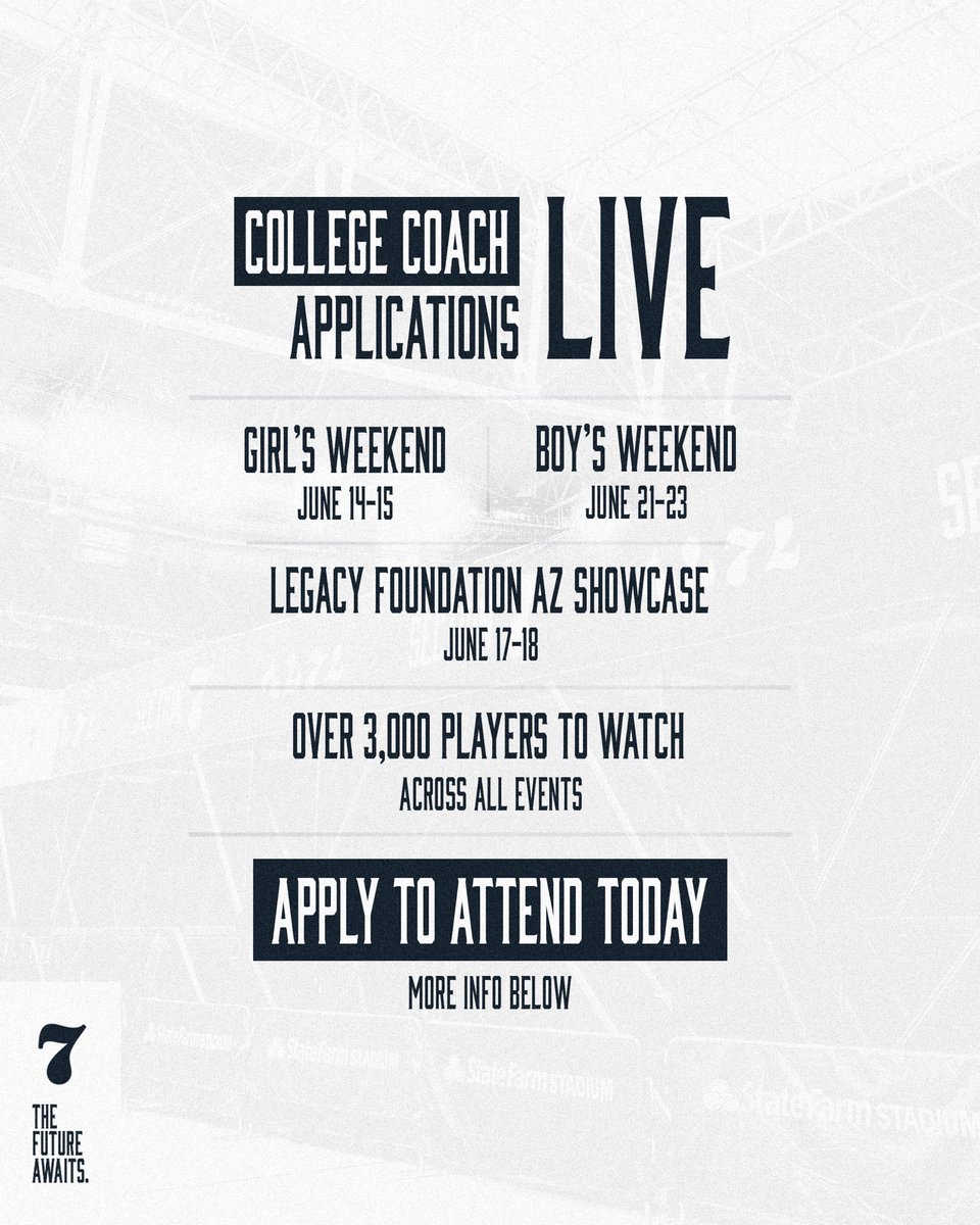 College coaches 📢 Don’t forget to register for Section 7! 🔗 linktr.ee/section7az #Section7 | #TheFutureAwaits